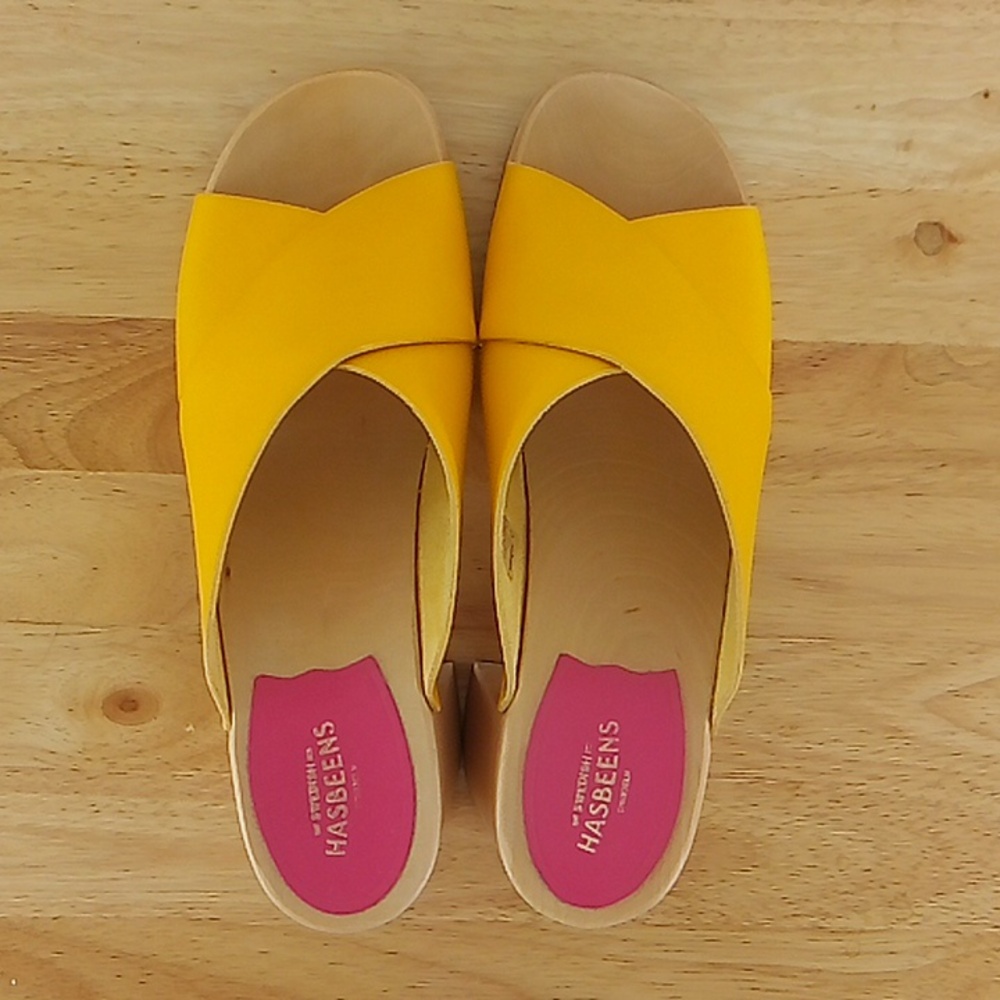 Swedish Hasbeens Yellow Sandals - Picture 7 of 8
